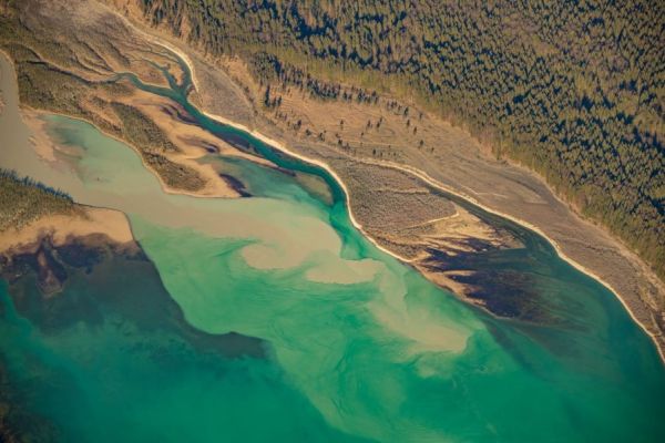 Wilde Isar aus der Luft (Foto Karl Seidl, GDT)