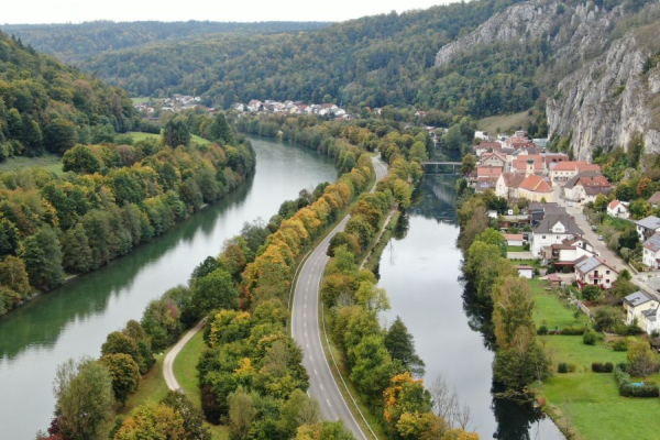 Altmühltal mit altem und neuem Kanal