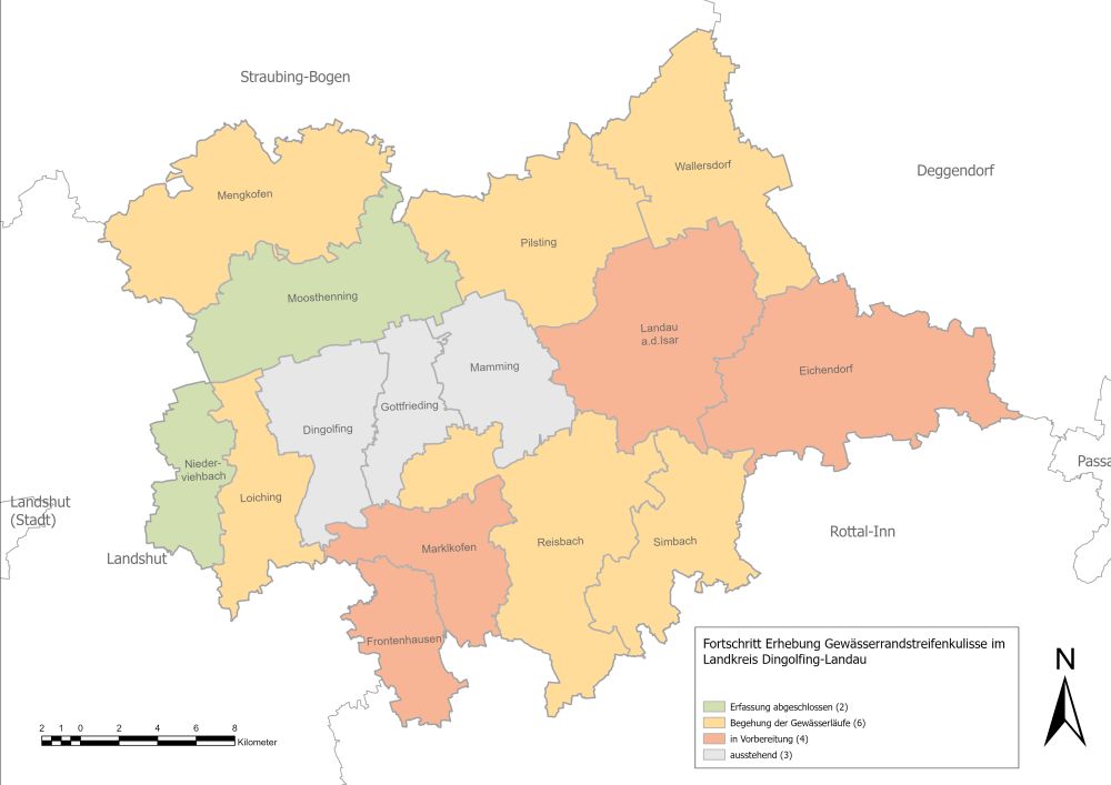 Fortschritt Erhebung Randstreifenkulisse Fortschritt Erhebung Randstreifenkulisse