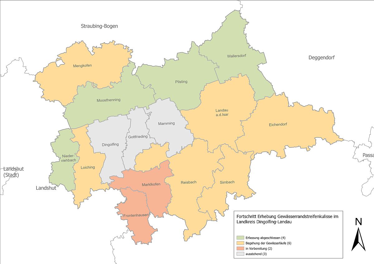 Fortschritt Erhebung Randstreifenkulisse Fortschritt Erhebung Randstreifenkulisse
