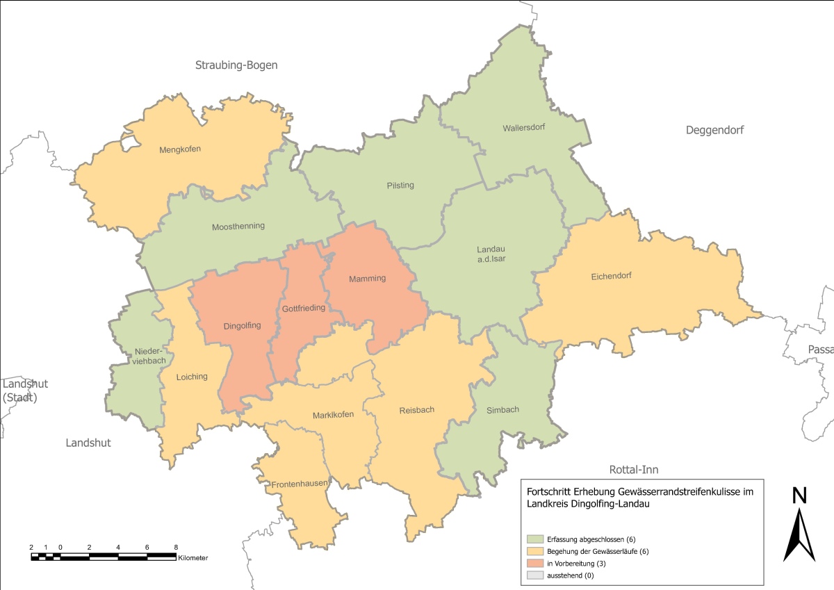 Fortschritt Erhebung Randstreifenkulisse